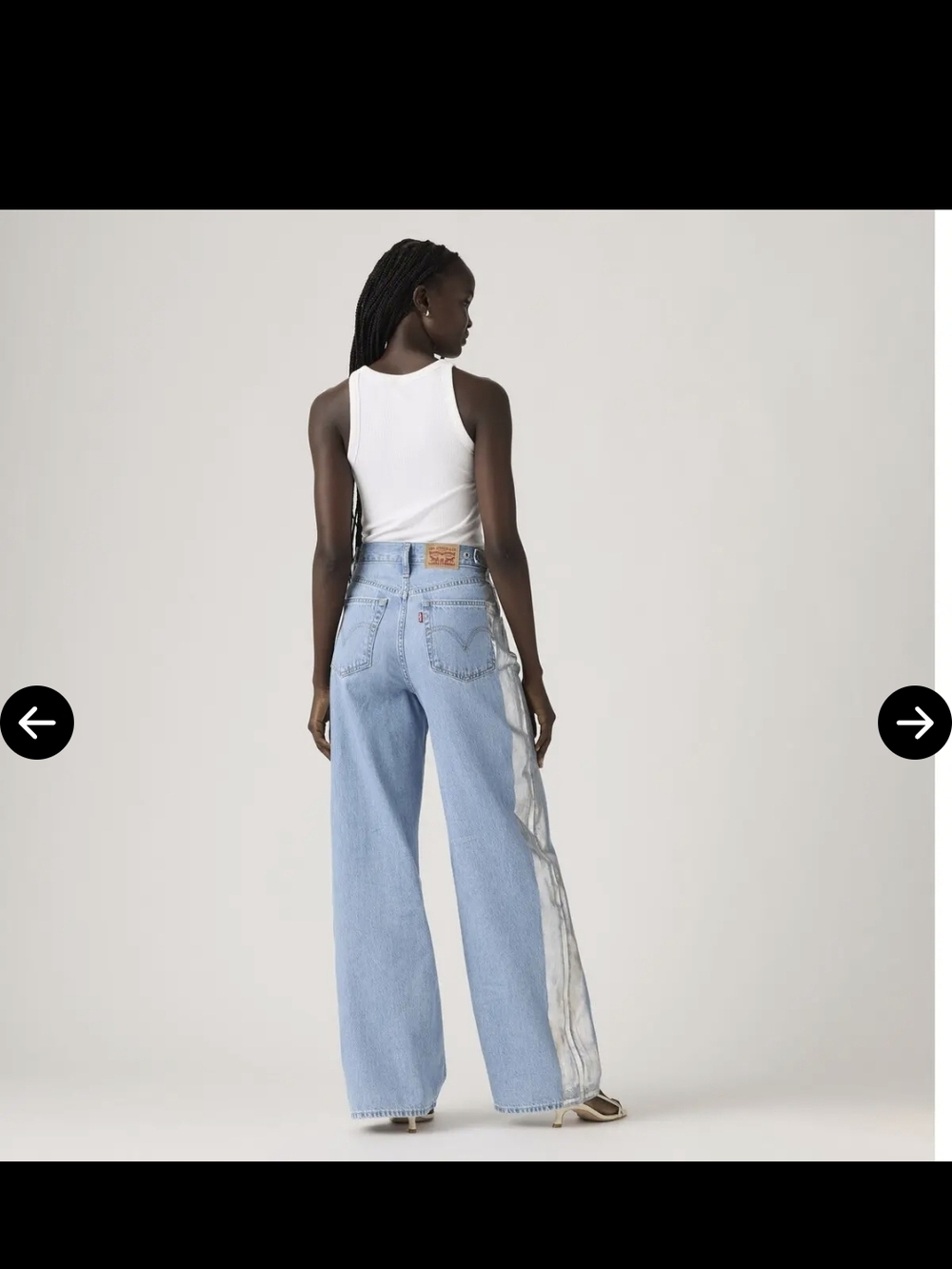 Levi's Women's Cinch Baggy High-Rise Light Blue  Jeans - Picture 2 of 6